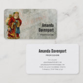  kerstkerstkerstkerstkerstman visitekaartje (Voorkant / Achterkant)