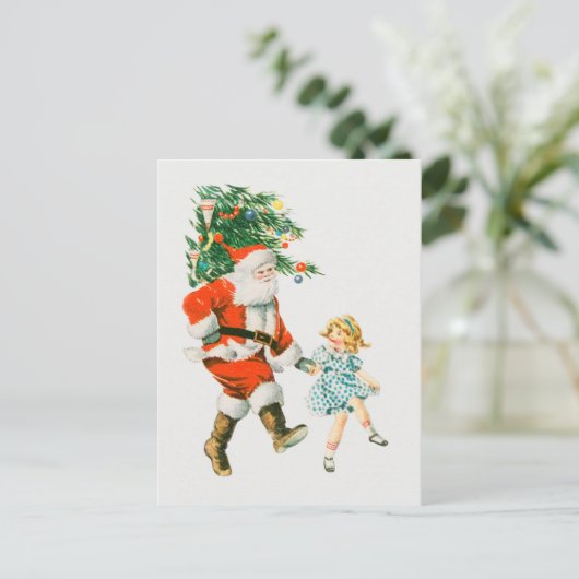  kerstkerstkerstkerstkerstmandansen briefkaart (Staand voorkant)