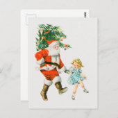  kerstkerstkerstkerstkerstmandansen briefkaart (Voorkant / Achterkant)