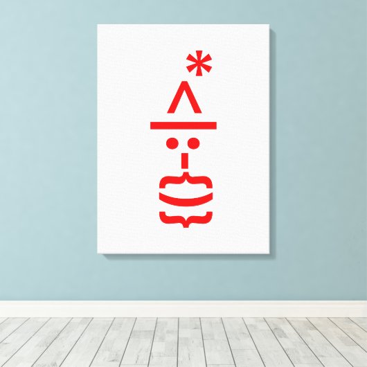 Kerstkerstkerstkerstkerstmanie Canvas Afdruk (Insitu (Houten vloer))