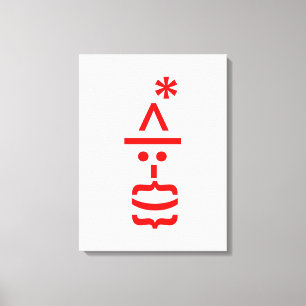 Kerstkerstkerstkerstkerstmanie Canvas Afdruk