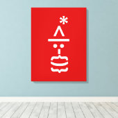 Kerstkerstkerstkerstkerstmanie Canvas Afdruk (Insitu (Houten vloer))