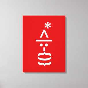 Kerstkerstkerstkerstkerstmanie Canvas Afdruk