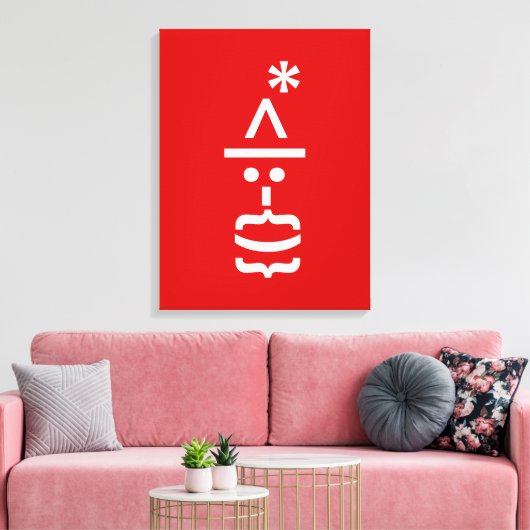 Kerstkerstkerstkerstkerstmanie Canvas Afdruk (Insitu (Woonkamer))