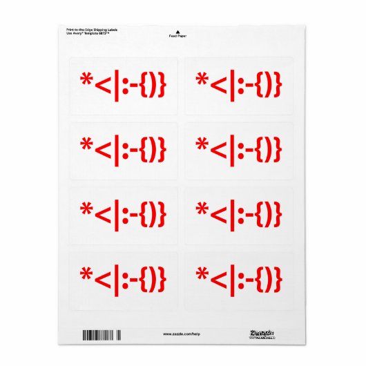 Kerstkerstkerstkerstkerstmanie Etiket (Full Sheet)