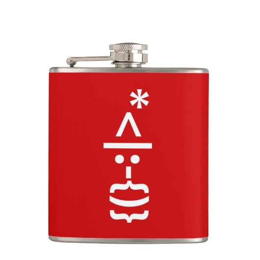 Kerstkerstkerstkerstkerstmanie Heupfles (Voorkant)