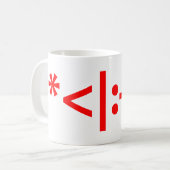 Kerstkerstkerstkerstkerstmanie Koffiemok (Voorkant links)