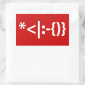 Kerstkerstkerstkerstkerstmanie Rechthoekige Sticker (Tas)