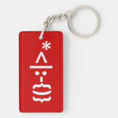 Kerstkerstkerstkerstkerstmanie Sleutelhanger (achterkant)