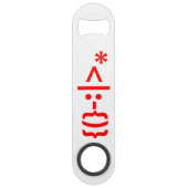 Kerstkerstkerstkerstkerstmanie Speed Flessenopener (Achterkant)