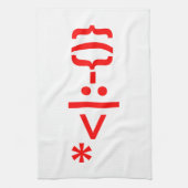 Kerstkerstkerstkerstkerstmanie Theedoek (Verticaal)