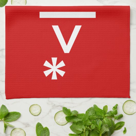 Kerstkerstkerstkerstkerstmanie Theedoek (Gevouwen)