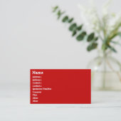 Kerstkerstkerstkerstkerstmanie Visitekaartje (Staand voorkant)