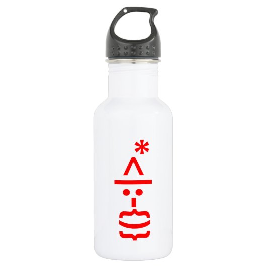 Kerstkerstkerstkerstkerstmanie Waterfles (Voorkant)