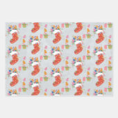 kerstkerstkerstkerstkerstmis Beer Speelgoed Soldaa Inpakpapier Vel (Voorkant 3)