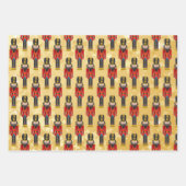 kerstkerstkerstkerstkerstmis Beer Speelgoed Soldaa Inpakpapier Vel (Voorkant 2)