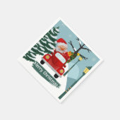 Kerstkerstkerstkerstkerstpapier Servet (Hoek)