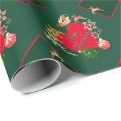 Kerstkerstkerstkerstkerstpapier voor riffels cadeaupapier (Rol Hoek)