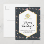 Kerstkerstkerstkerstkerstrenrenrenrenrenrenrenrenn Briefkaart (Voorkant / Achterkant)