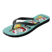 Kerstkerstkerstkerstkerstrenrenrenrood geel cadeau teenslippers (Schuin)