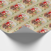 kerstkerstkerstkerstkerstreproductie cadeaupapier (Hoek)