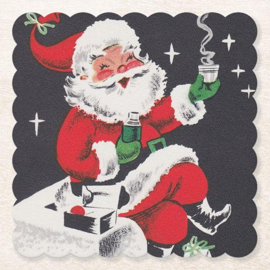 kerstkerstkerstkerstkerstretro  onderzetter (Voorkant)