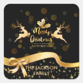  kerstkerstkerstkerstkerstschilder vierkante sticker (Voorkant)