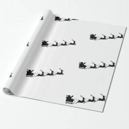 Kerstkerstkerstkerstkerstschildpadden en rendieren cadeaupapier