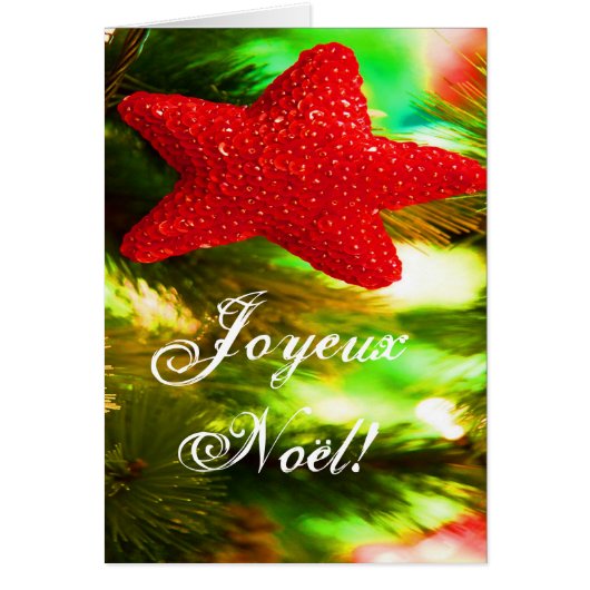 Kerstkerstkerstkerstkerstster Joyeux Noel Red Kers (Voorkant)