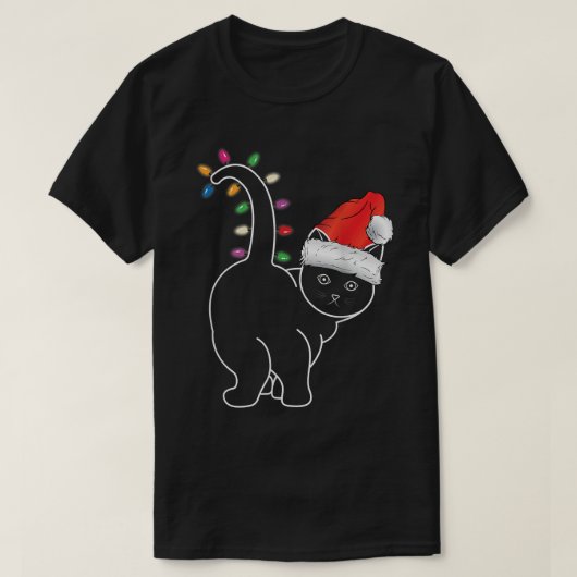 Kerstkerstkerstkerstklep met lichte lichte, grappi t-shirt (Design voorkant)