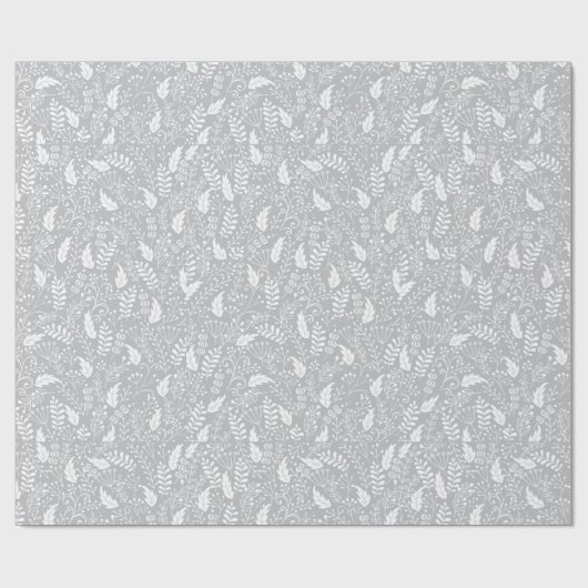 Kerstkerstkerstkerstkunst Holly Leaf Print Cadeaupapier (Vlak)