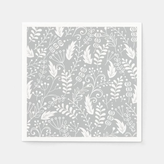 Kerstkerstkerstkerstkunst Holly Leaf Print Servet (Voorkant)