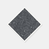 Kerstkerstkerstkerstkunst Holly Leaf Print Servet (Hoek)