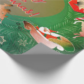 Kerstkerstkerstkerstman Cadeaupapier (Hoek)