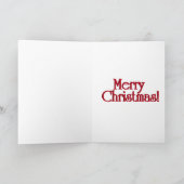 Kerstkerstkerstkerstman en eenden feestdagen kaart (Binnen)