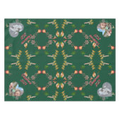 Kerstkerstkerstkerstman en rendier 2 Foto's Tafelkleed (Voorkant (Horizontaal))