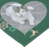 Kerstkerstkerstkerstman en rendier 2 Foto's Tafelkleed (Gekanteld)