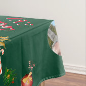 Kerstkerstkerstkerstman en rendier 2 Foto's Tafelkleed (Voorbeeld)