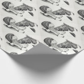 Kerstkerstkerstkerstman en schilderpaard cadeaupapier (Hoek)