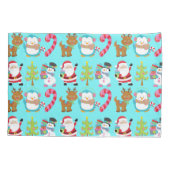 Kerstkerstkerstkerstman en vrienden kussensloop (Achterkant)