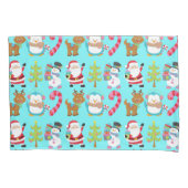 Kerstkerstkerstkerstman en vrienden kussensloop (Voorkant)