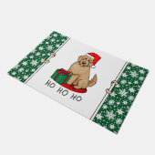 Kerstkerstkerstkerstman Goldendole (gouden rood) D Deurmat (Schuin)