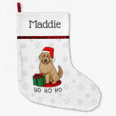 Kerstkerstkerstkerstman Goldendole (gouden rood) D Grote Kerstsok (Voorkant)