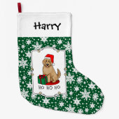 Kerstkerstkerstkerstman Goldendole (gouden rood) D Grote Kerstsok (Voorkant)