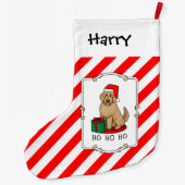 Kerstkerstkerstkerstman Goldendole (gouden rood) D Grote Kerstsok (Achterkant)