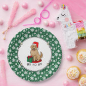 Kerstkerstkerstkerstman Goldendole (gouden rood) D Papieren Bordje (Feest)