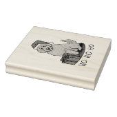 Kerstkerstkerstkerstman Goldendole (gouden rood) D Rubberstempel (Stempel)