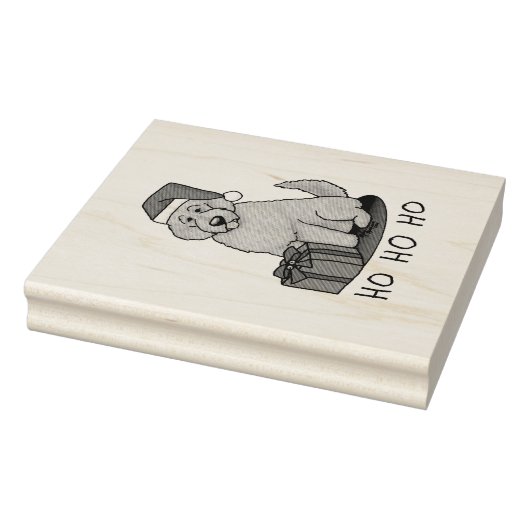 Kerstkerstkerstkerstman Goldendole (gouden rood) D Rubberstempel (Stempel)