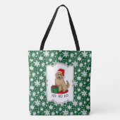 Kerstkerstkerstkerstman Goldendole (gouden rood) D Tote Bag (Voorkant)
