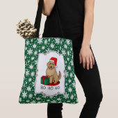 Kerstkerstkerstkerstman Goldendole (gouden rood) D Tote Bag (Dichtbij)